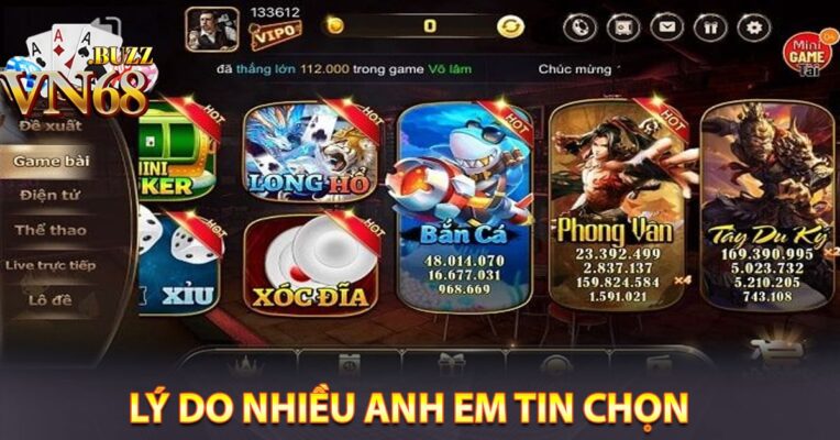 LÝ DO NHIỀU ANH EM TIN CHỌN CÁ CƯỢC Ở VN68